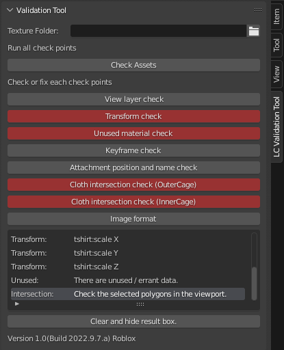 Clothing Validation Tool  Documentation - Roblox Creator Hub