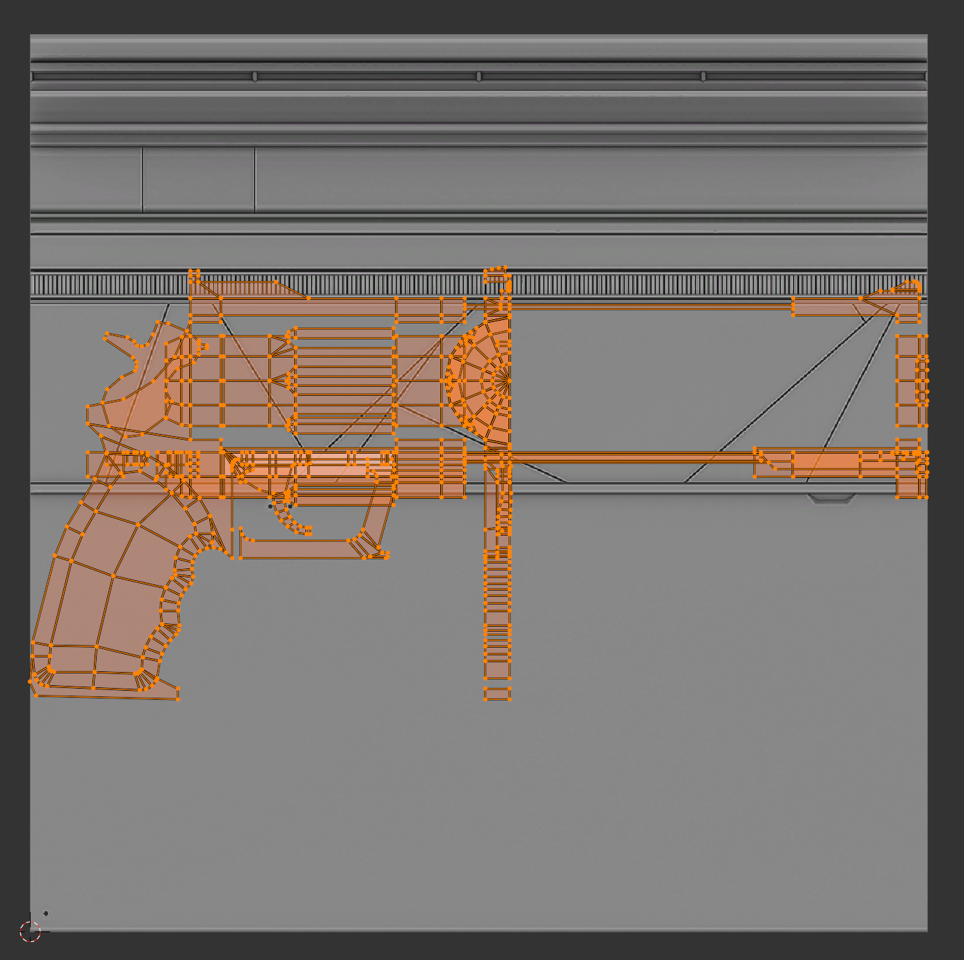 A UV map using Cube Projection.