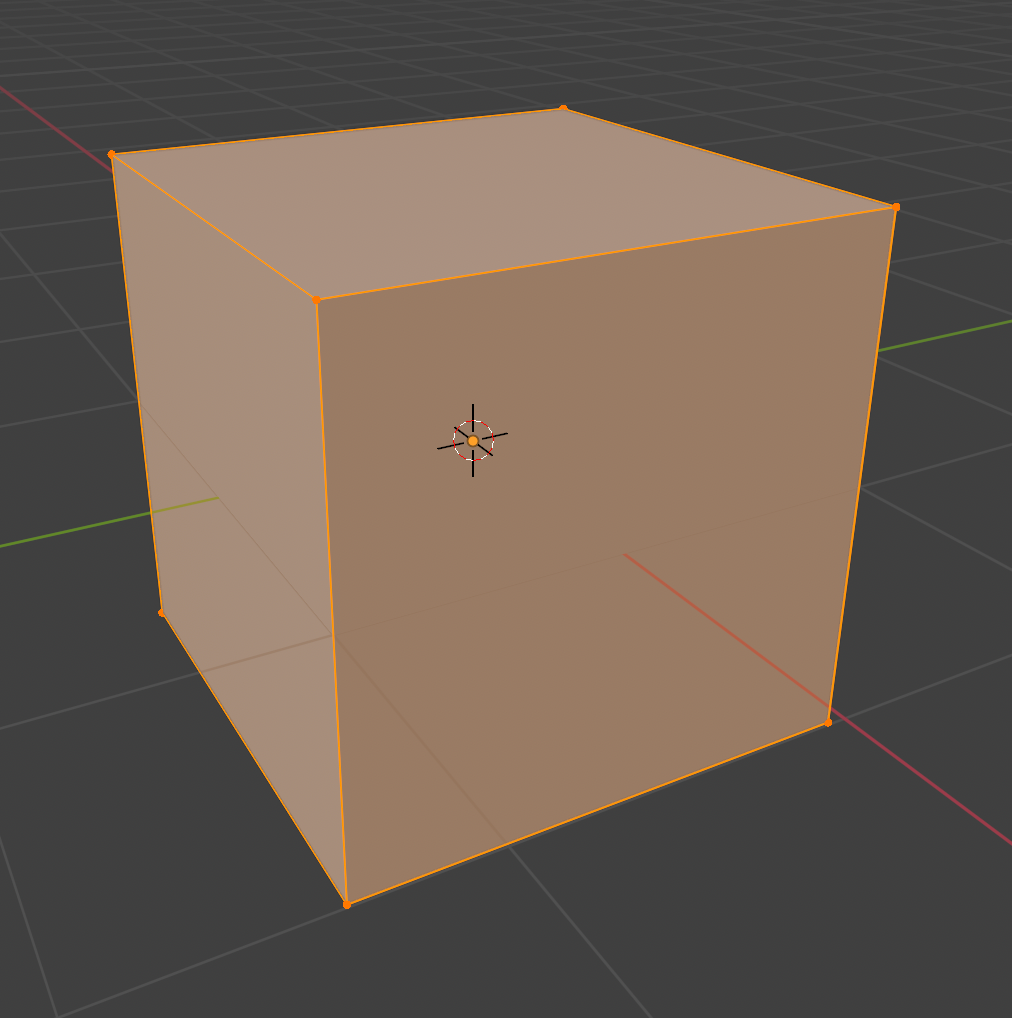 The 3D cube that is being unwrapped.