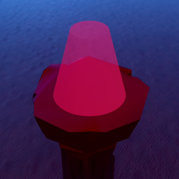Emitter of Cylinder shape with ShapePartial value of 0.5