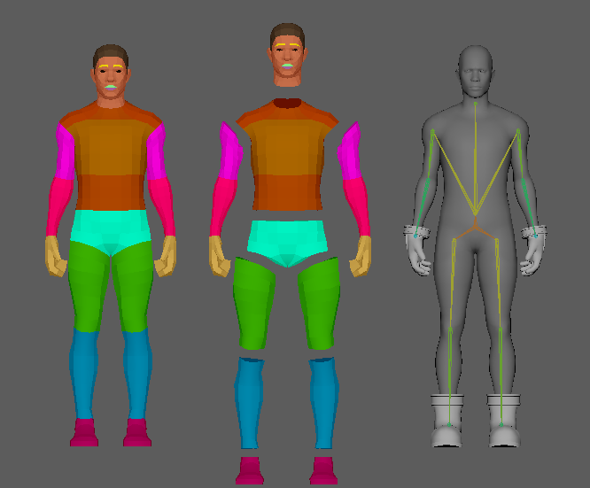 Realistic layered clothing & human skin on roblox boy package