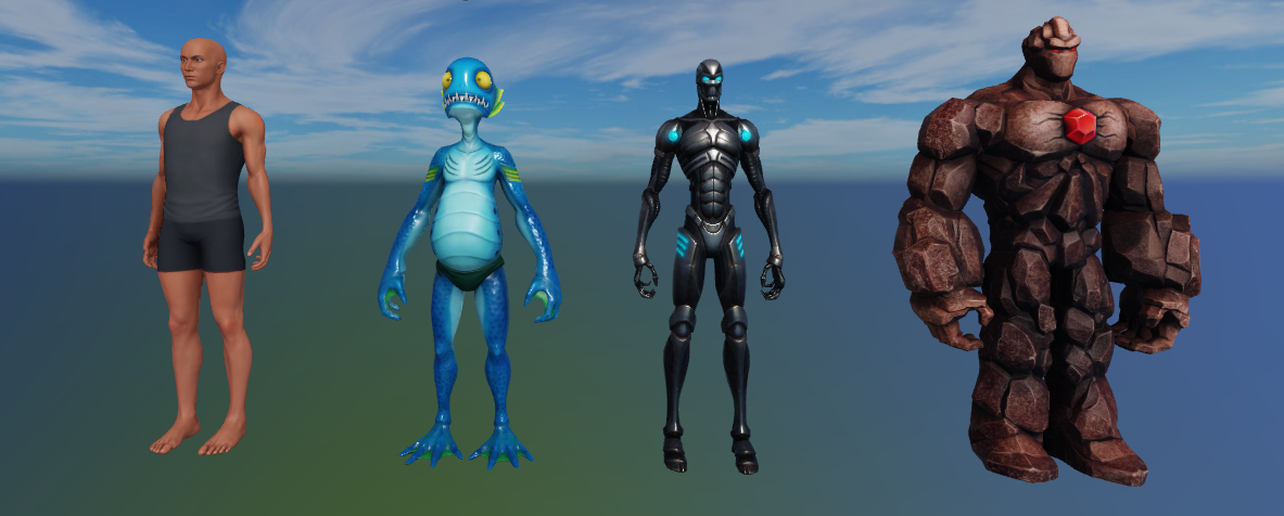 Low Poly - Fishman in Characters - UE Marketplace