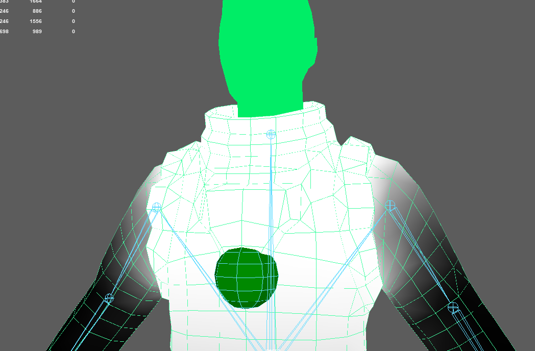 Maya Character Vertex Influences Example 1