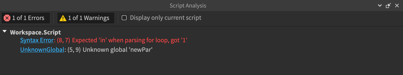 Scripts Documentation - Roblox Creator Hub