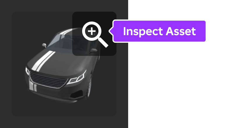 A preview view of an asset in the Asset Manager. The Insect Asset icon is highlighted.