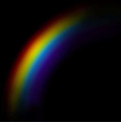 The 2D texture that represents the rainbow.