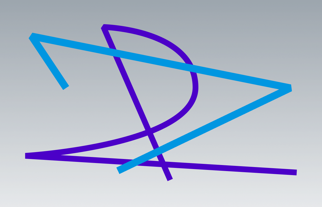 Diagram illustrating a path layered in front of another using the ZIndex property.